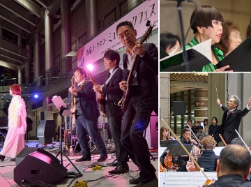 アトリウムに響く、音色。3日間にわたる、音楽の祭典。